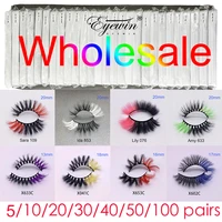 color mink lashes wholesale 5102050 3d colored eyelashes luxury dramatic 100 cruelty free in buln bulk colorful false lashes