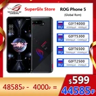 Смартфон Asus ROG Phone 5 Pro, глобальная прошивка, оригинальный игровой телефон, дисплей 144 Гц, Snapdragon 888, 6000 мАч, быстрая зарядка, 65 Вт, смартфон ROG 5