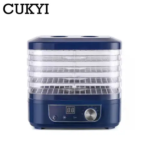 CUKYI сушеные фрукты, овощи, травы, мясорубка, бытовое устройство, мясо домашних животных, обезвоженное, 5 лотков, воздушная сушилка для закусок, ЕС