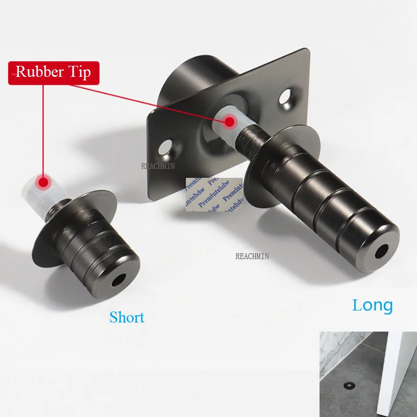 

Stainless Steel Conceal Thin Floor Recessed Barrel Magnet Doorstop Door Holder