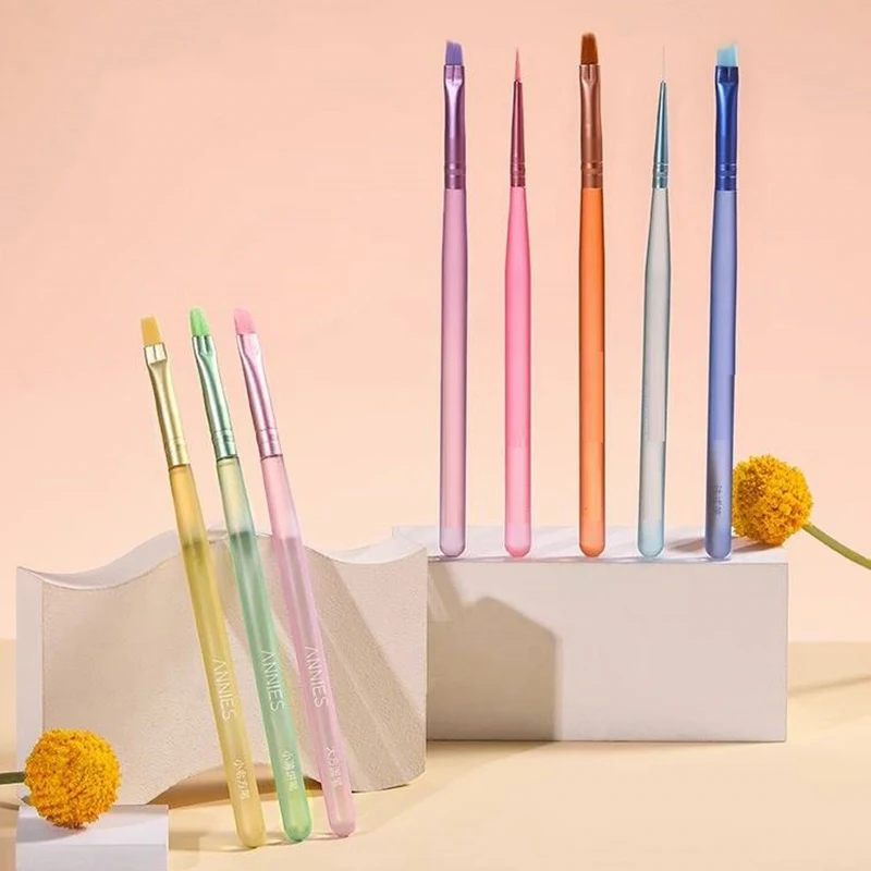 8 шт./компл. кисть для дизайна ногтей с допамином наконечник рисования резьба