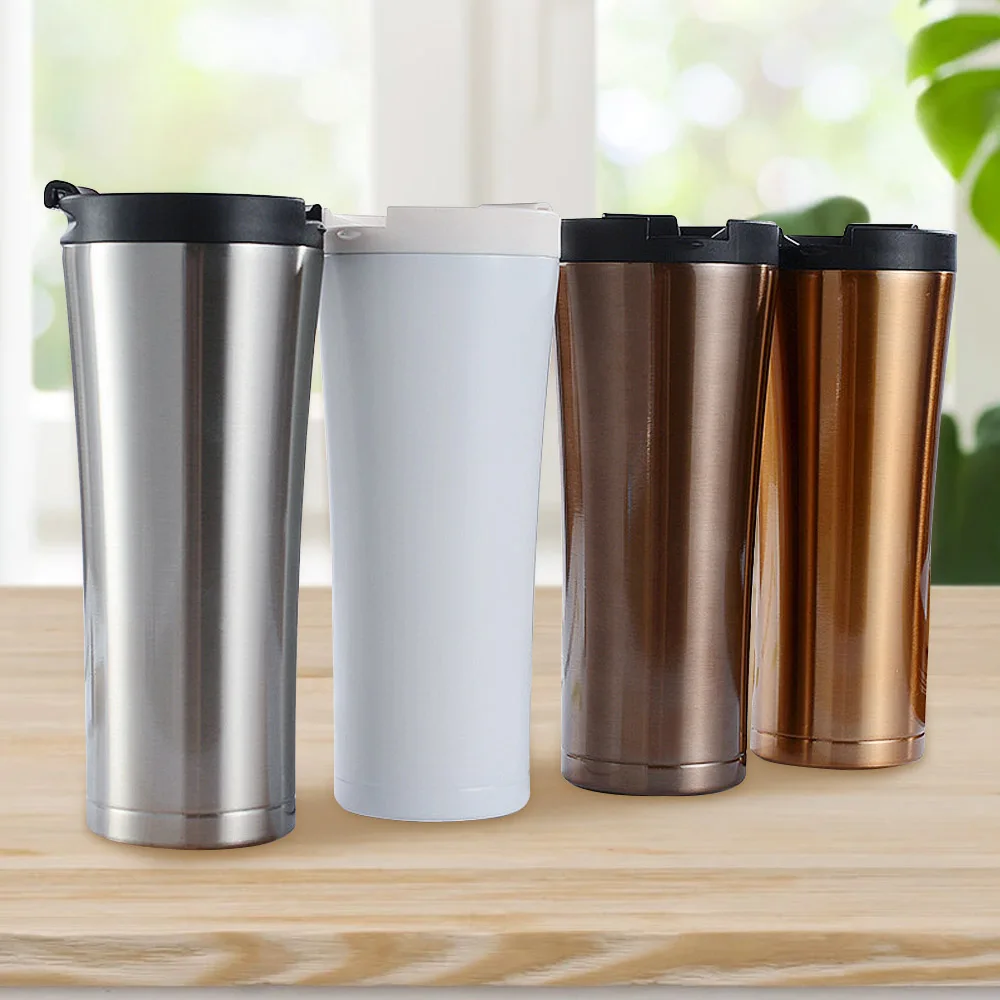 

500ML Coffee Thermos Mug with Cover 304 Stainless Steel Insulation Water Cups Portable Travel Car Office Use Vacuum Flasks Cup