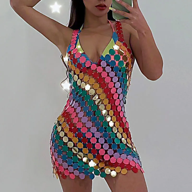 

Body Chain Bodies for Women Sexy Bling Acrylic Dress with Rhinestones Harness Fashion Body Shapewear Women Rave Accessories