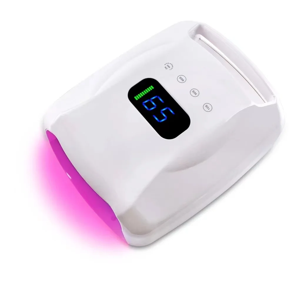 96W Rechargeable Nail UV LED Lamp Red Light Nail Gel Baker Manicure Machine Pedicure Lamps Wireless Nail Lamp