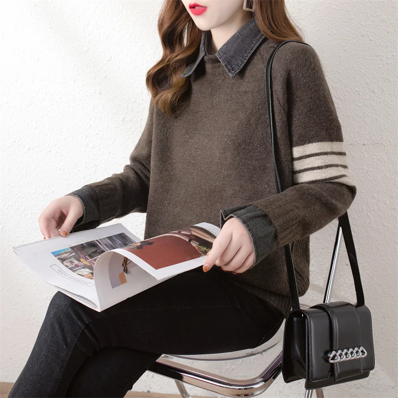 

116 прямая строчка с длинным рукавом, обычная шерстяная ткань для поездок, 60 шт.