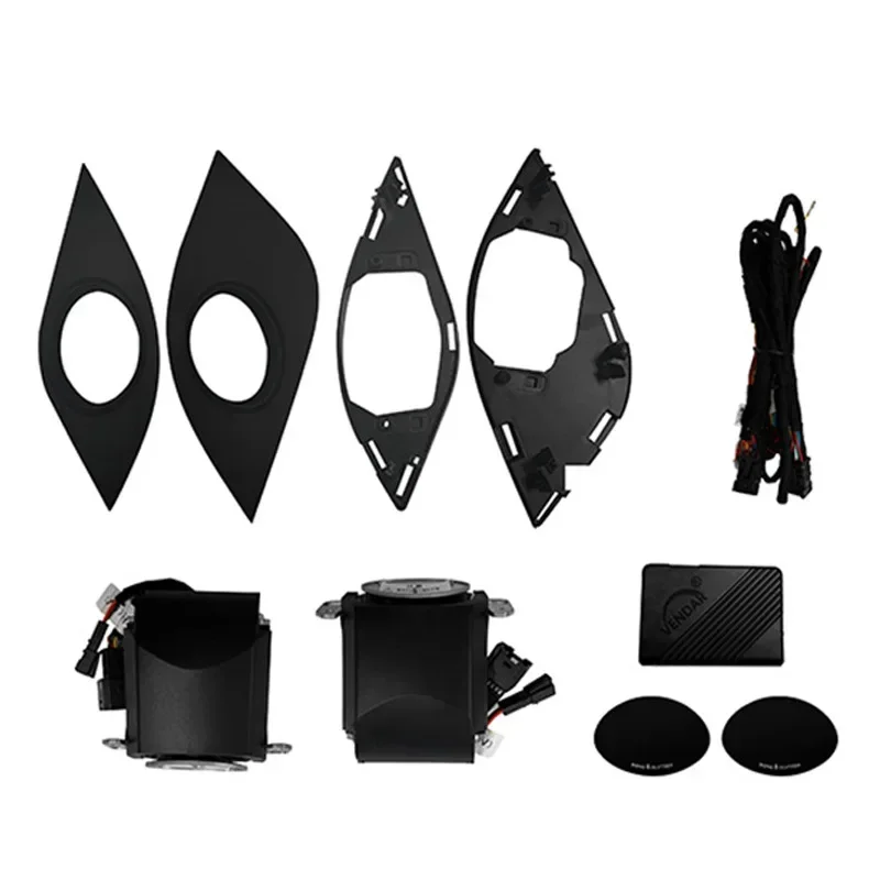 

Для Audi A4 A5 A6 A7 Q5 Q7 Q8 B9 C8 Подъемный твитер-динамик 32-цветный светодиодный электрический тройной звуковой сигнал украшение для автомобильных инструментов