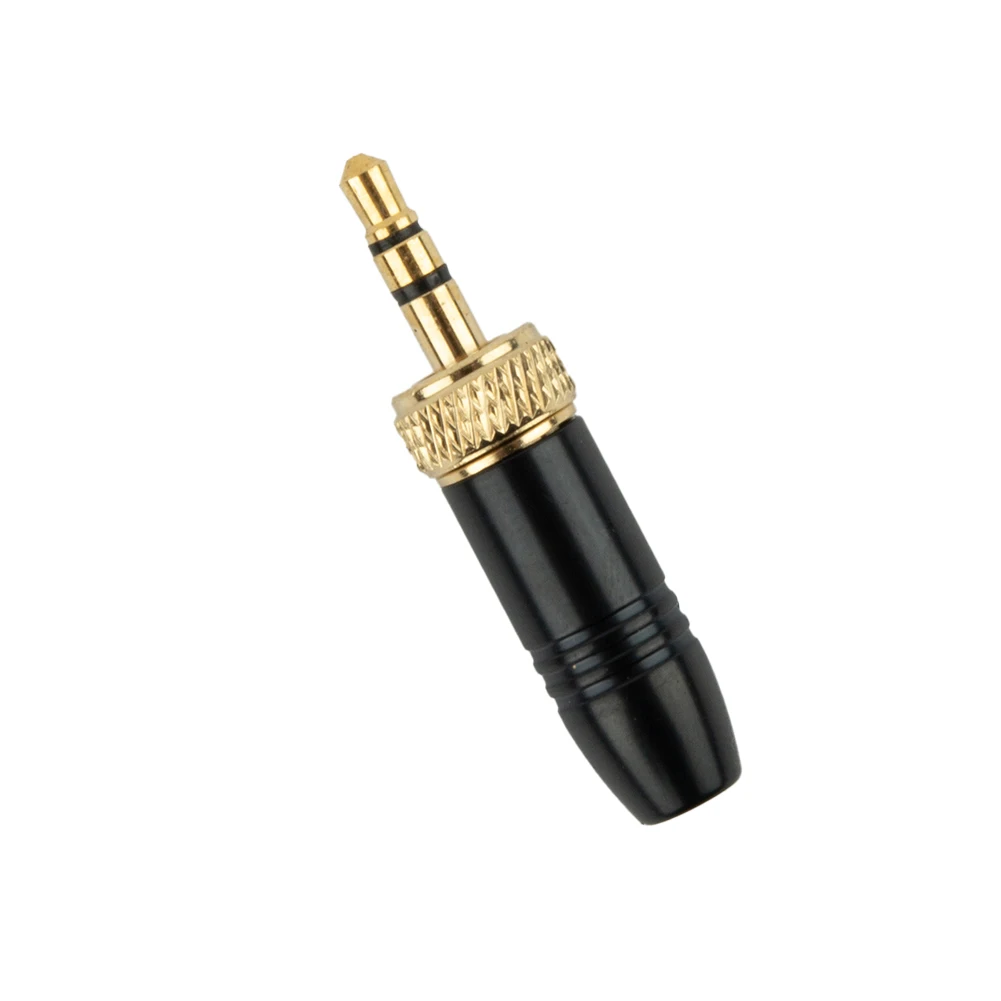 

1pc Metal Jack 3.5mm Stereo Plug Connector Replacement For Sennheiser Wireless Microphone Cable Audio Solder Connector