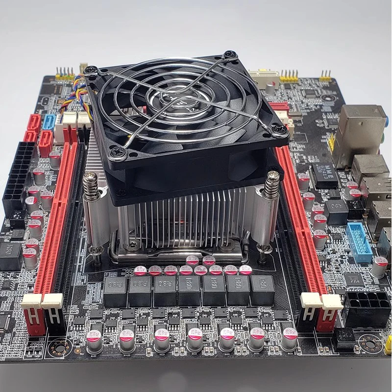 Фото Охладитель процессора Adegeas Tower 80 мм 4-контактный радиатор для процессора Intel X79 X99 LGA 2011, подшипник жидкости 28 дБА №2