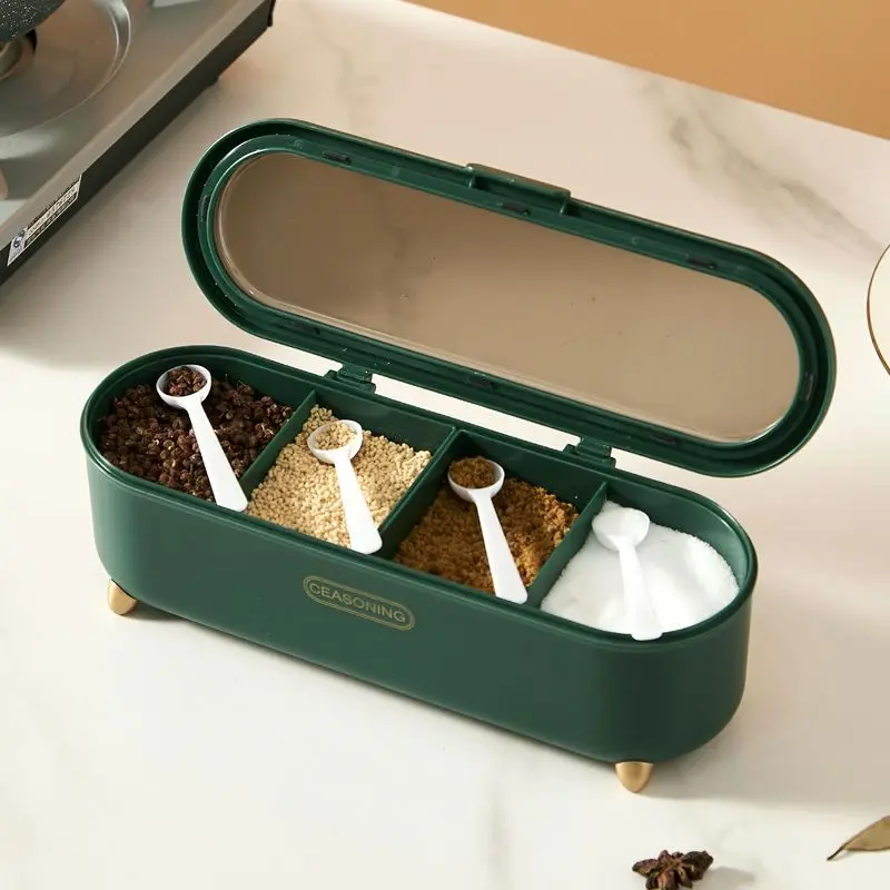 

Пластиковые банки для специй, 4 ячейки