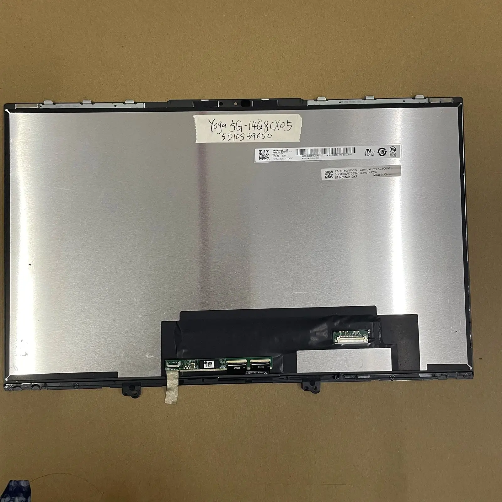Для 14-дюймового Lenovo Flex 5G-14Q8CX05 Yoga сенсорный ЖК-экран 5D10S39650 FHD