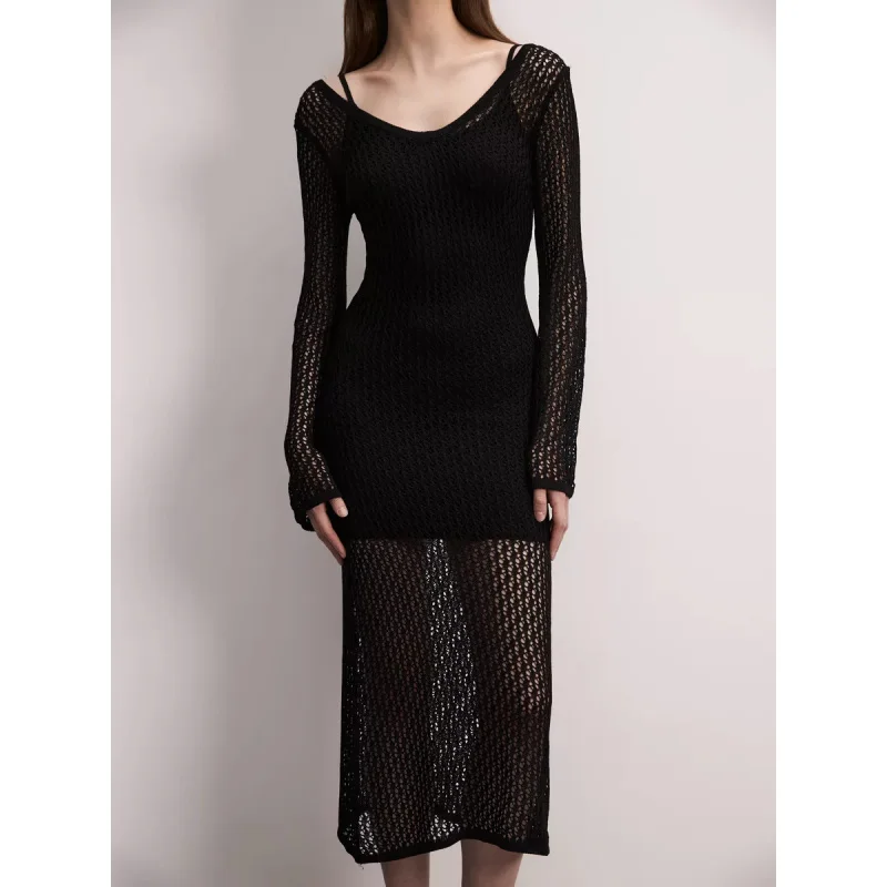 Новое летнее пляжное сексуальное прозрачное солнцезащитное платье с вырезом по