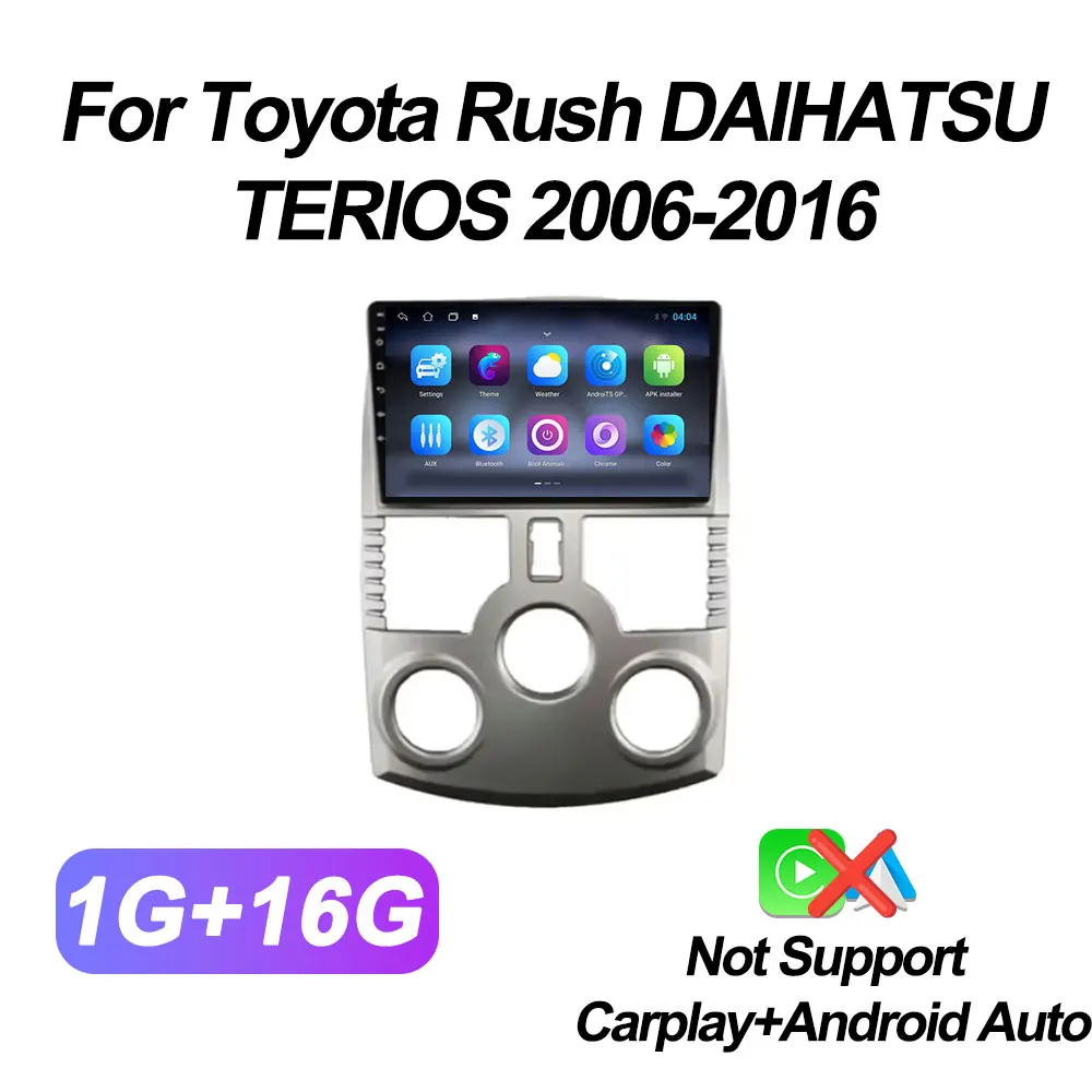 

Для Toyota Rush DAIHATSU TERIOS 2006-2016 Carplay автоэкран Android авторадио автомобильный мультимедийный плеер 5G Wi-Fi без 2din DVD