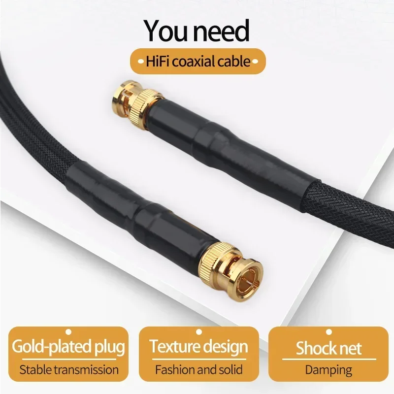 Проводник из чистого серебра Hi-Fi аудио кабель 18AWG BNC