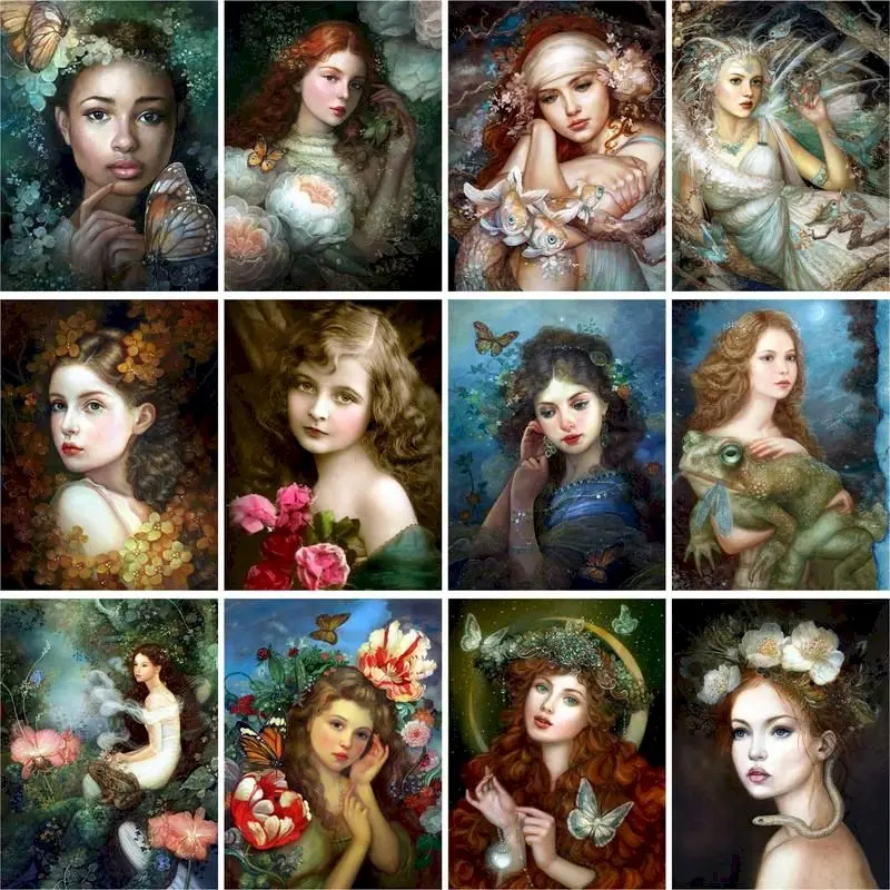 

Картина по номерам в рамке для взрослых, 60x75 см