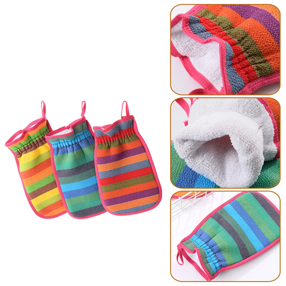 

3Pcs Body Scrub Bath Towel Exfoliating Showering Mitt Bath for Unisex