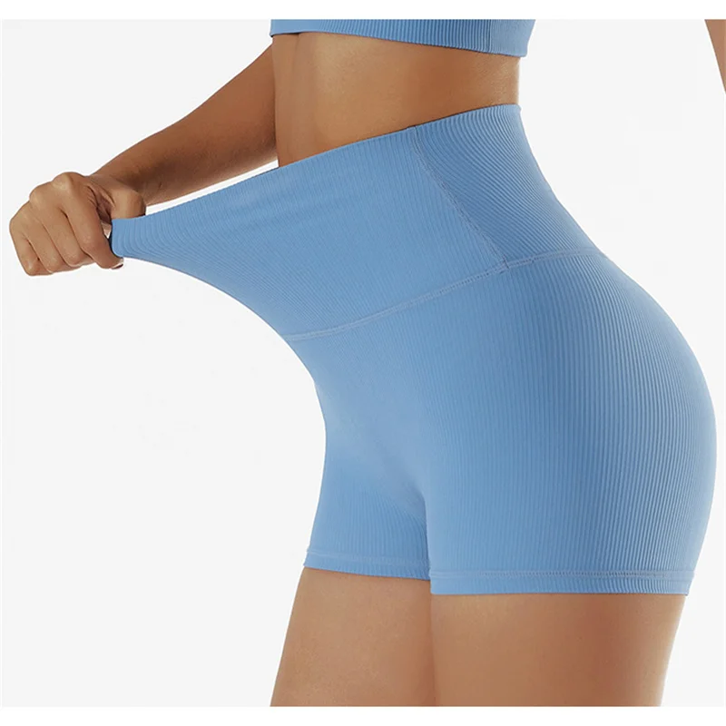 Шорты женские спортивные с завышенной талией и верблюжьим носком 3 дюйма |