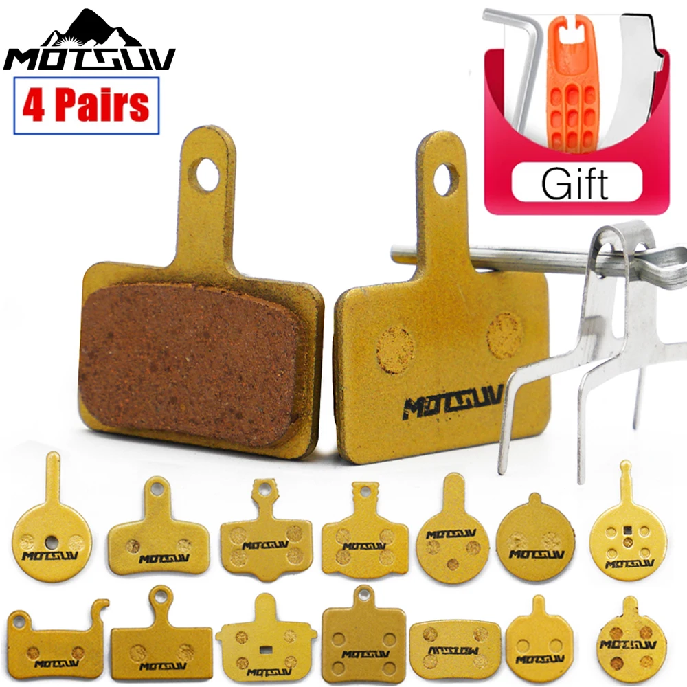 

Universal Mountain Bike Hydraulic Disc Copper Based All Metal Brake Pads, 4-pair 8-piece Bb5 Oil Pressure Disc Brake Pad Parts