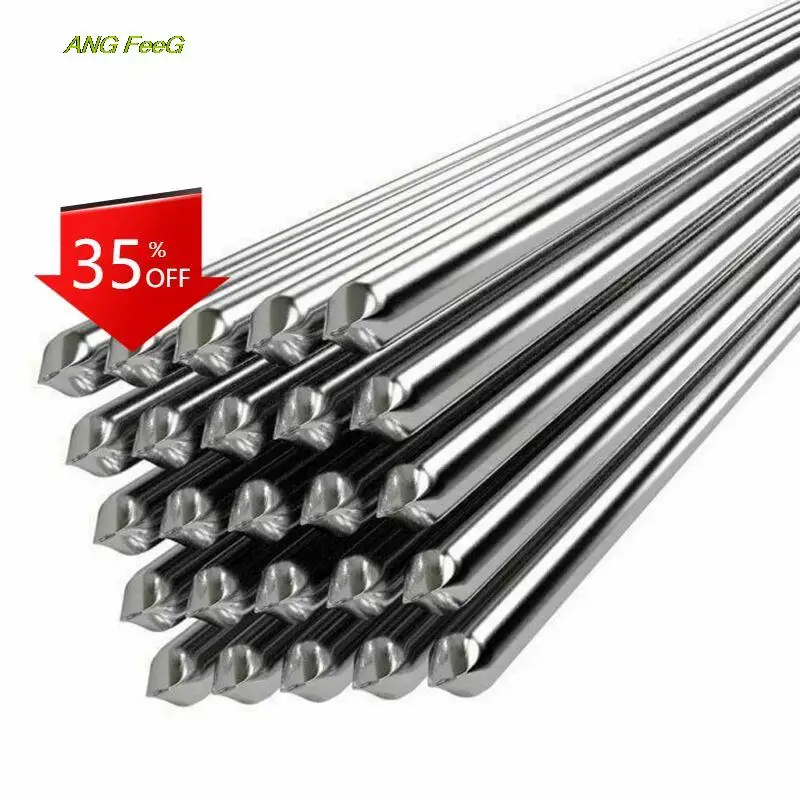 

100pcs Easy Melt Welding Rods Low Temperature Aluminum Wire Brazing 1.6MM X 50CM Metalworking Welding Flux-Cored Rods Solder