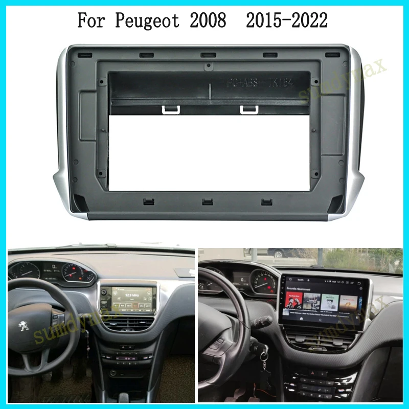 

Рамка для автомобильного радиоприемника, 10,1 дюйма, 2 Din, для PEUGEOT 2008, 2015-2018