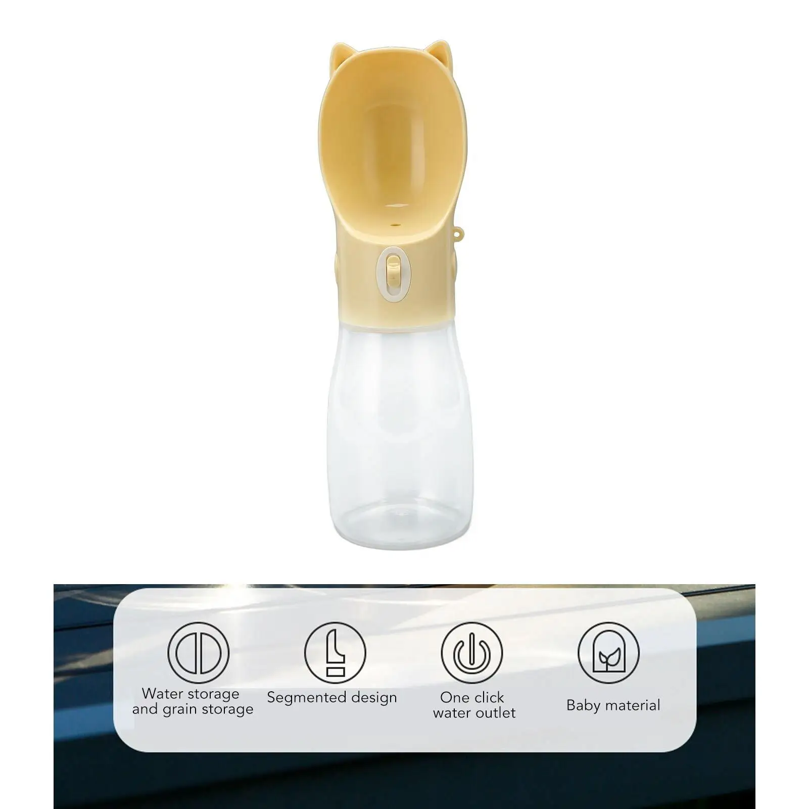 Портативная бутылка для воды собак-диспенсер пищевых продуктов щенков и кошек