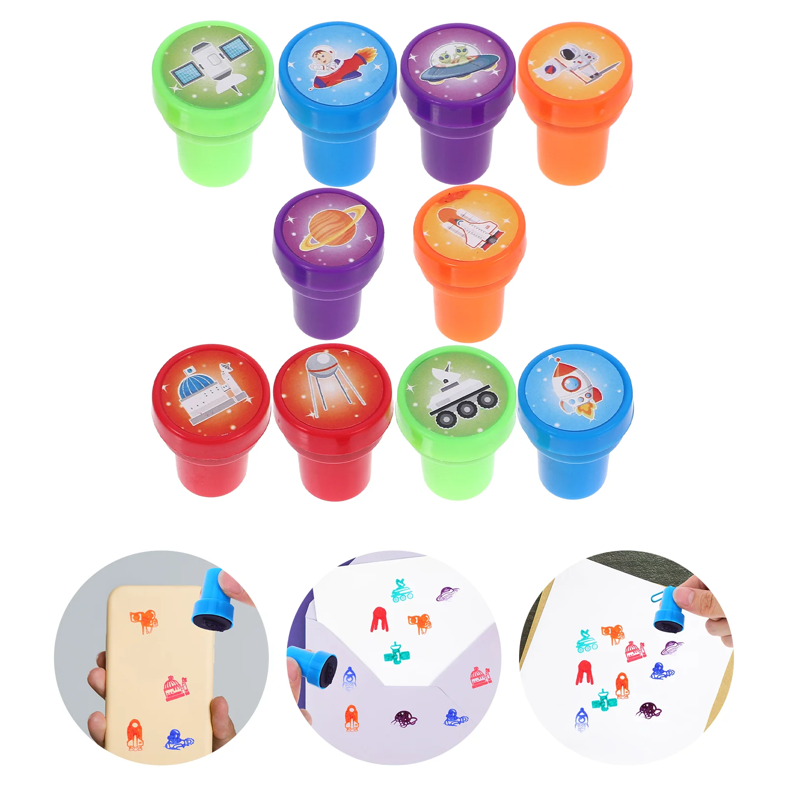 10 шт. штампы космическая Вселенная печать внешние пластиковый декор сувениры для