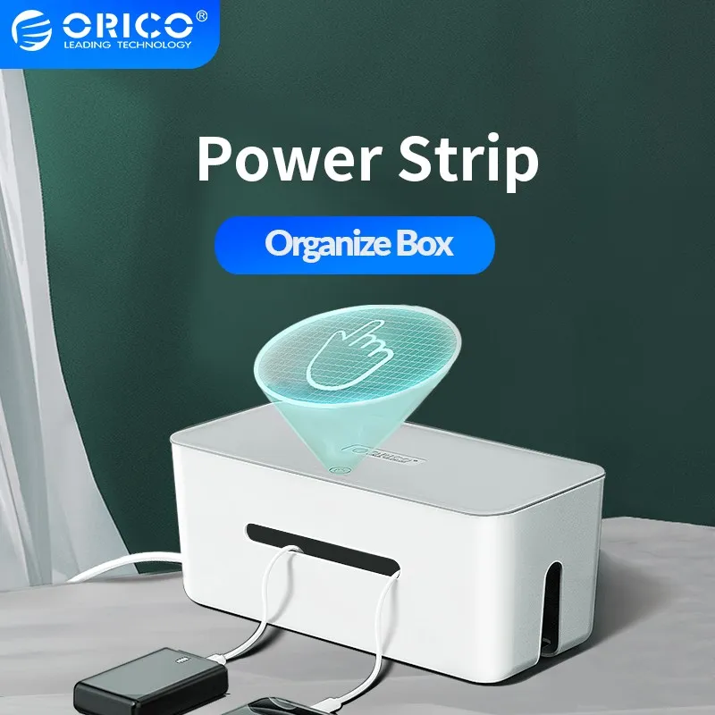 

Органайзер ORICO для кабелей питания, коробка для хранения и управления электрическими розетками для адаптеров, проводов и зарядных кабелей