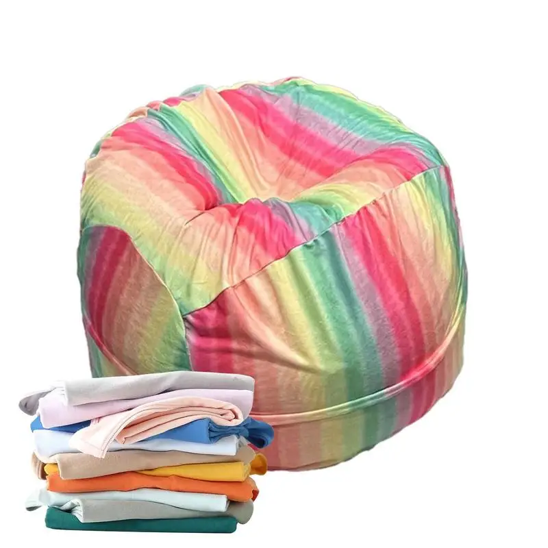 

Детский чехол в виде бобов, милый узор, стулья-мешки для детей, держатель для набивных животных, органайзер для детской комнаты с ручками, большие молнии