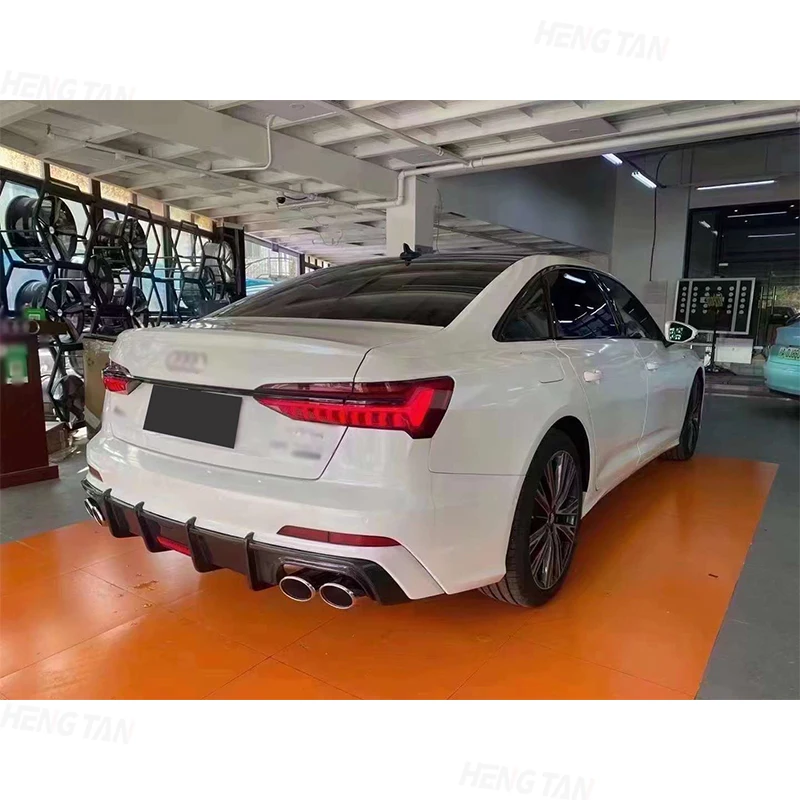 Детали для автомобильного спойлера из углеродного волокна Audi A6 S6 C8 2019 +