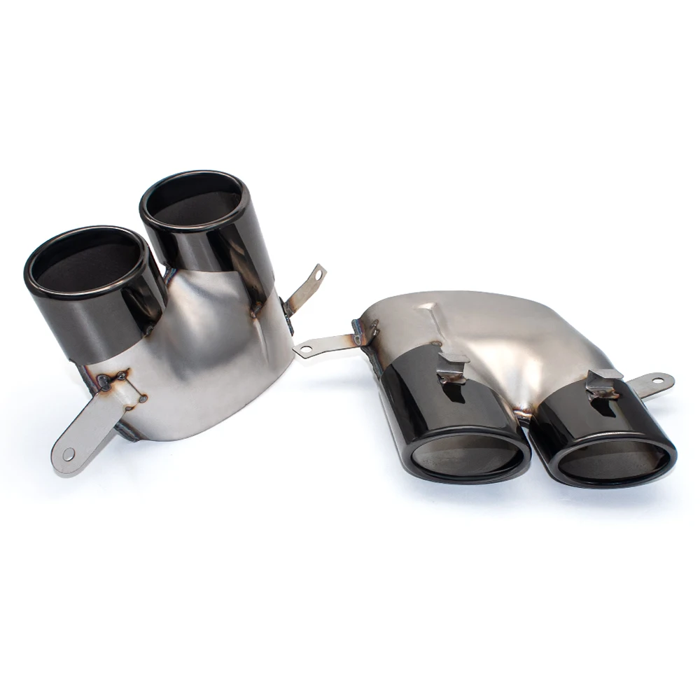 Выхлопная труба для автомобиля 4 выхода из нержавеющей стали Audi A6 A7 S 2016-2018 линия