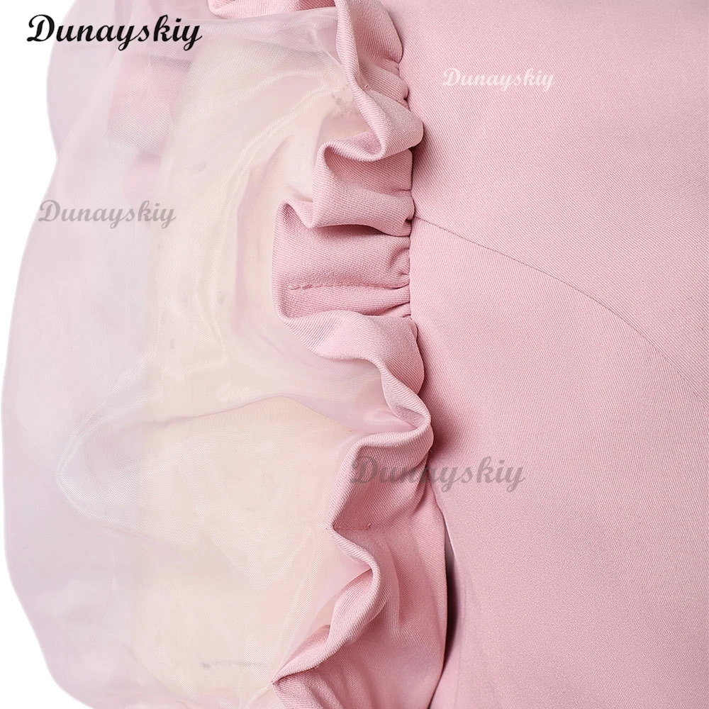 Костюм для косплея ведьмы Глинды из фильма Wiked розовое пальто с пышными рукавами