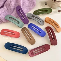 2022 simple hair clip candy color hairpin large duckbill clip big clip bangs side hairpin female hair tools hair accessories