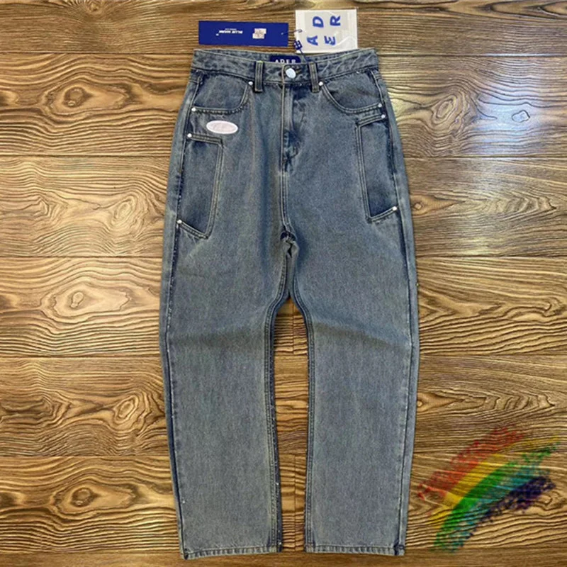 

Plastic Edge Straight Loose Adererror Jeans Men Women 1:1 Best Quality Streetwear Denim Ader Error Pants Trousers