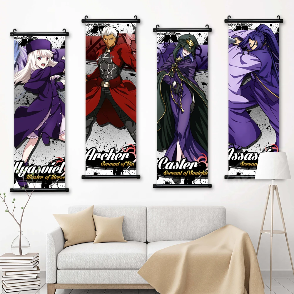 

Altria Pendragon Wall Art Canvas Fate Stay Night Pictures Poster Scroll Hanging Painting Anime Print Home Decoration Living Room