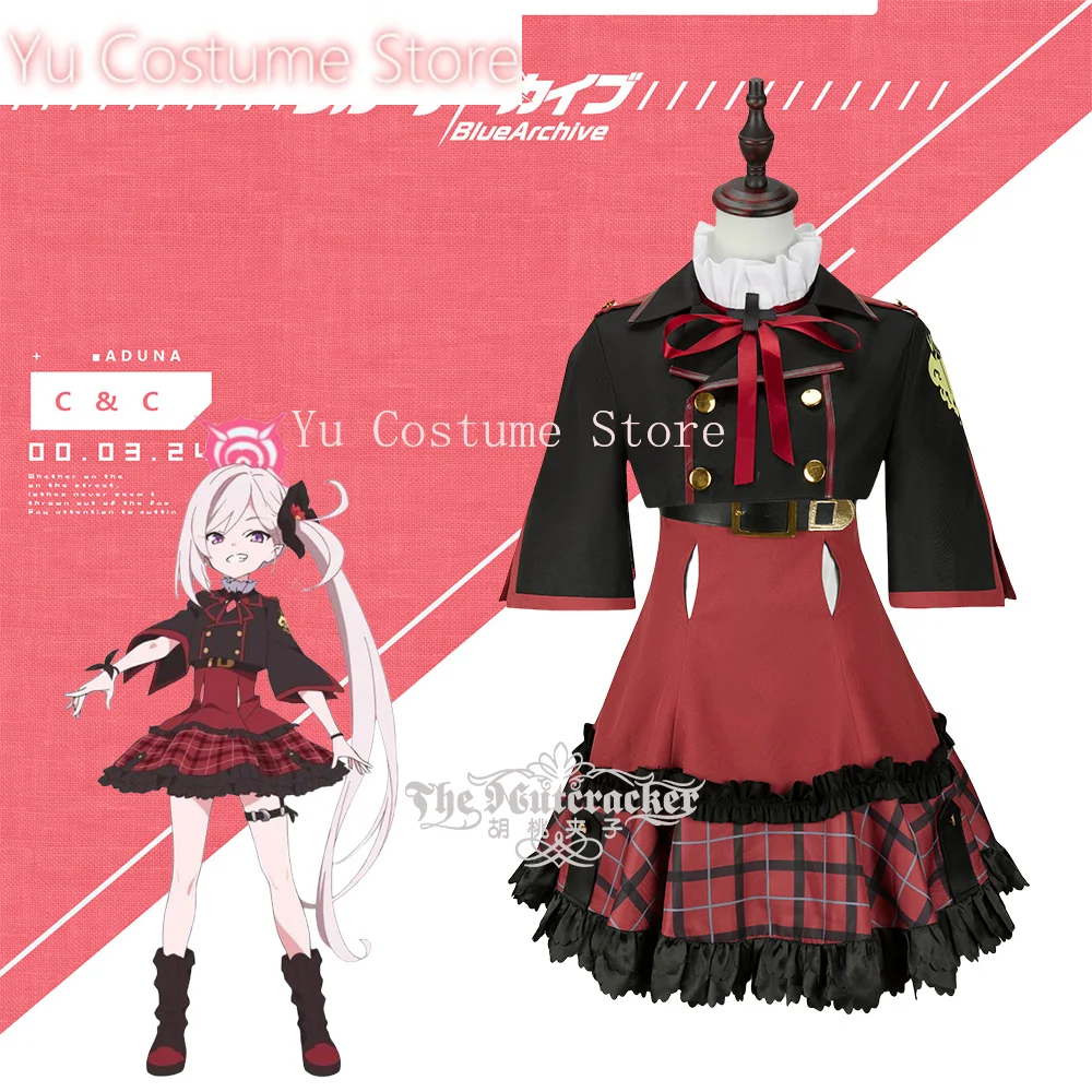 Yu Костюм Синий Архив Асаги Муцуки Женский Косплей Cos Game Аниме Вечеринка Униформа