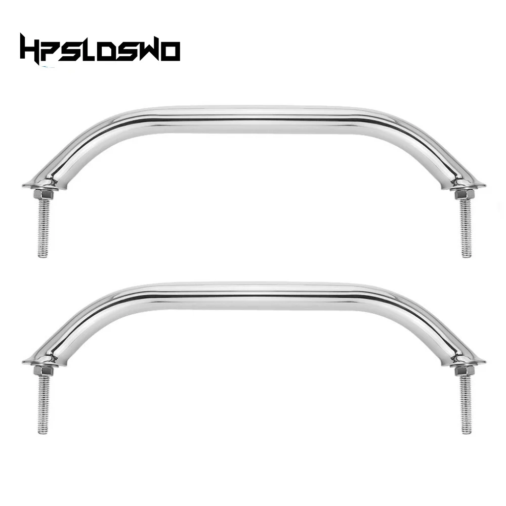 

2PCS SS 316 Marine Grade Grab Handle Door Handrail Grip Rail Grab Bar Handle with Bolt Boat Hatch Yacht Marine Bathroom Hardware