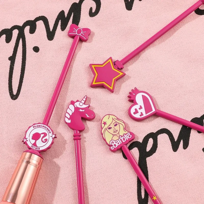 BARBIE Полный набор кистей для макияжа милые и портативные мультяшные красивые