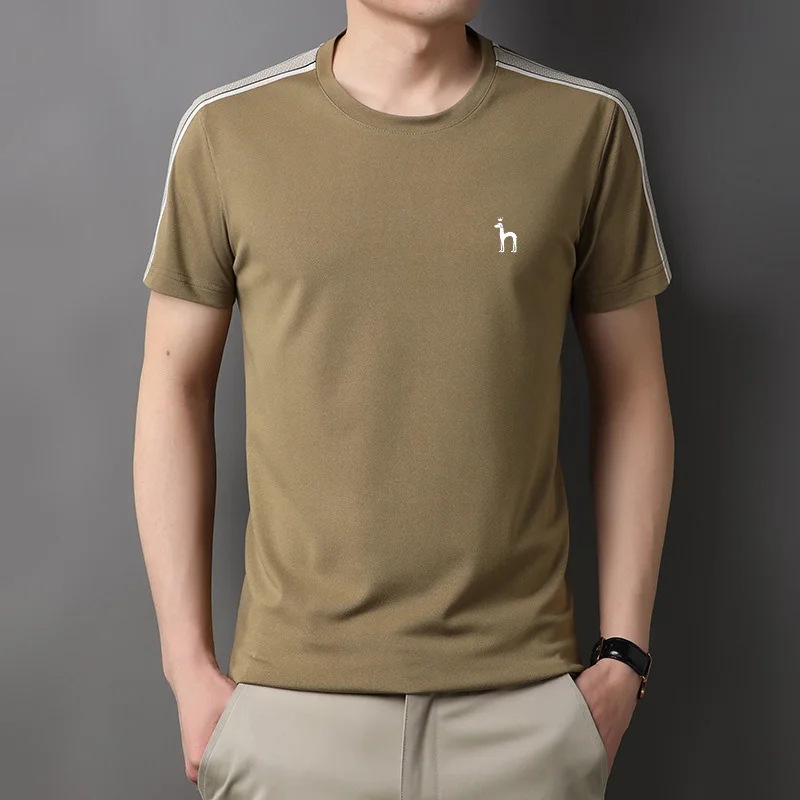 Hazzys New 2023 Summer Short Sleeve T-Shirt Men's Golf Fashion Loose Polo Shirt Men's Clothing Wear