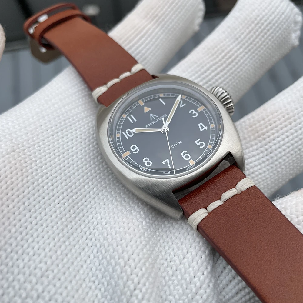 STEELFLIER SF745 Синтетическое сапфировое зеркало VH31 Кварцевые часы Швейцарские