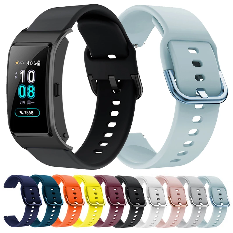 

Ремешок силиконовый для Huawei B5, сменный спортивный браслет для Huawei Talkband B5, аксессуары для Honor S1, 18 мм