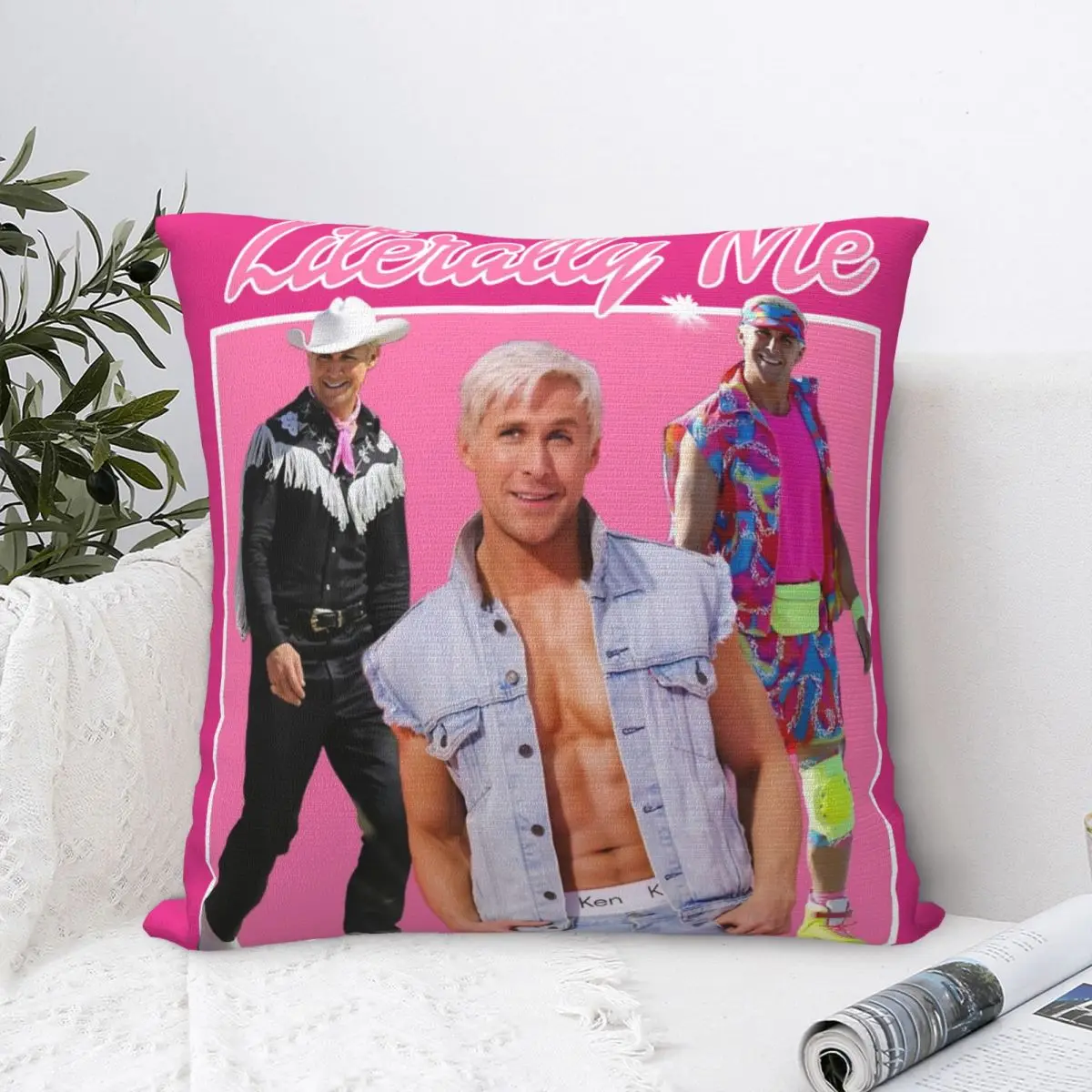 Квадратные наволочки для подушек в стиле буквально ко мне Райан Гослинг из полиэстера искусственная Смешная декоративная наволочка 40*40