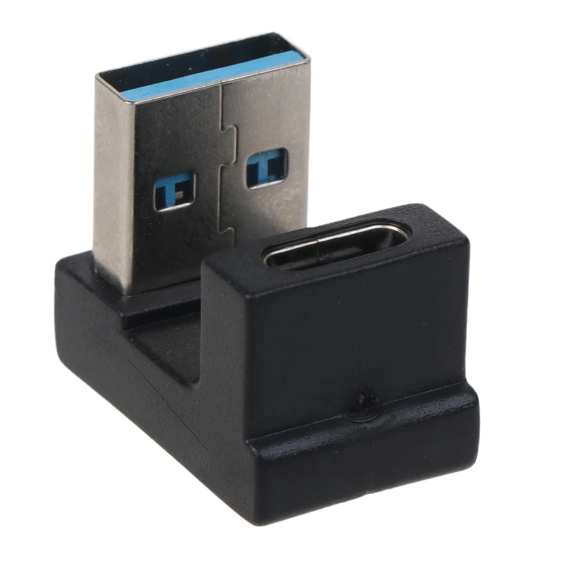 

U-shape 10Gbps Up Down 180 Degree Angled USB to USB C 10Gbps Adapter USB A Male to USB C Female Extension Connector