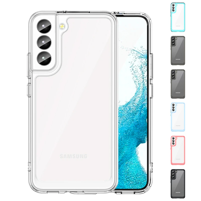 

For Samsung Galaxy S23 Case Cover Samsung S23 Capas Shockproof Back Clear Transparent Colour For Fundas Samsung S23 Plus Ultra
