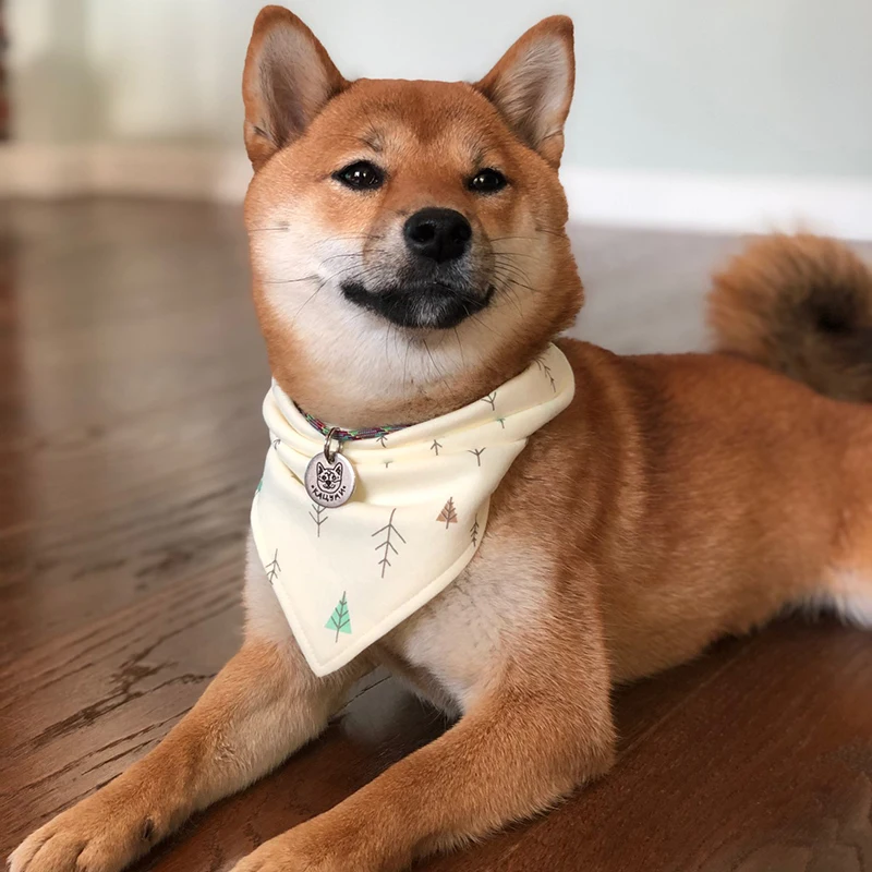 

Dog Scarf Bandana Cotton Washable Cute Pattern Dog Scarf Breathable Bow Tie Cat Dog Accessories Pets Decoration Products TLSM