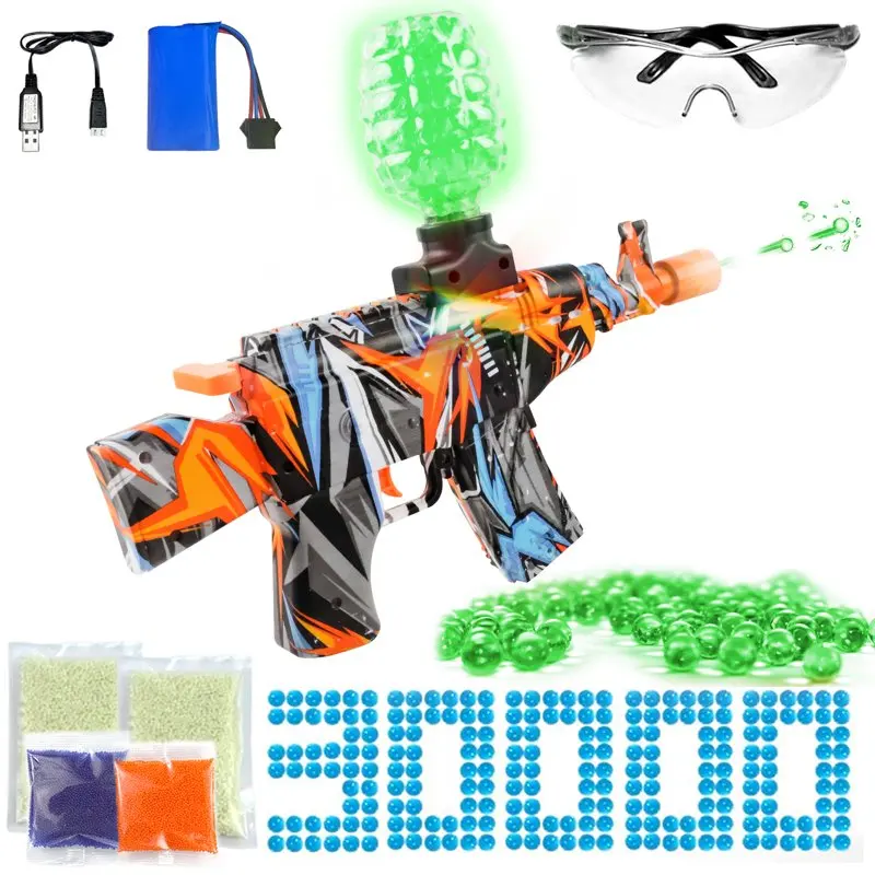 

Electric Gel Beads Blaster Toy for Kids, with 30000+ Water Beads, Outdoor Games Playing Team Game Toys for Adults Teens Age 12+