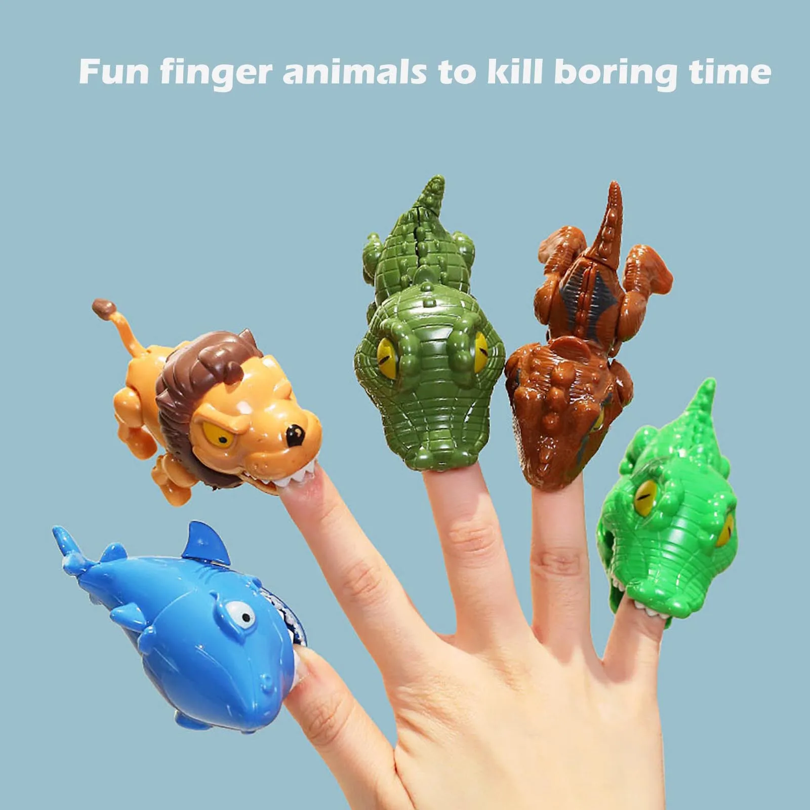 Интерактивное животное динозавр кусающий палец руки игры Пальчиковый