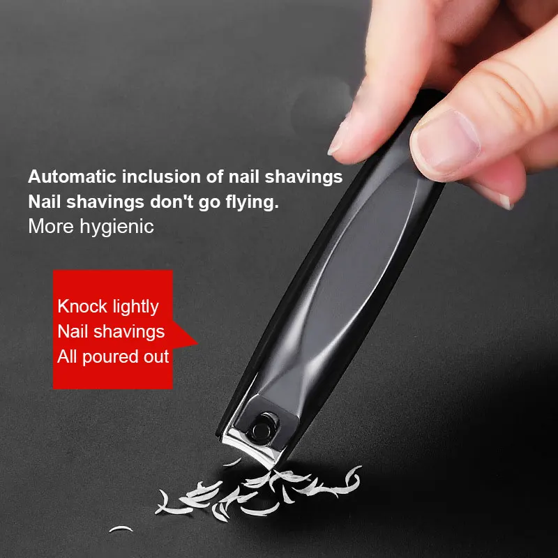 

No Splash Nail Clipper Stainless Steel Professional Manicure Trimmer High Quality Toe Nail Clipper With Clip Catcher Clippers