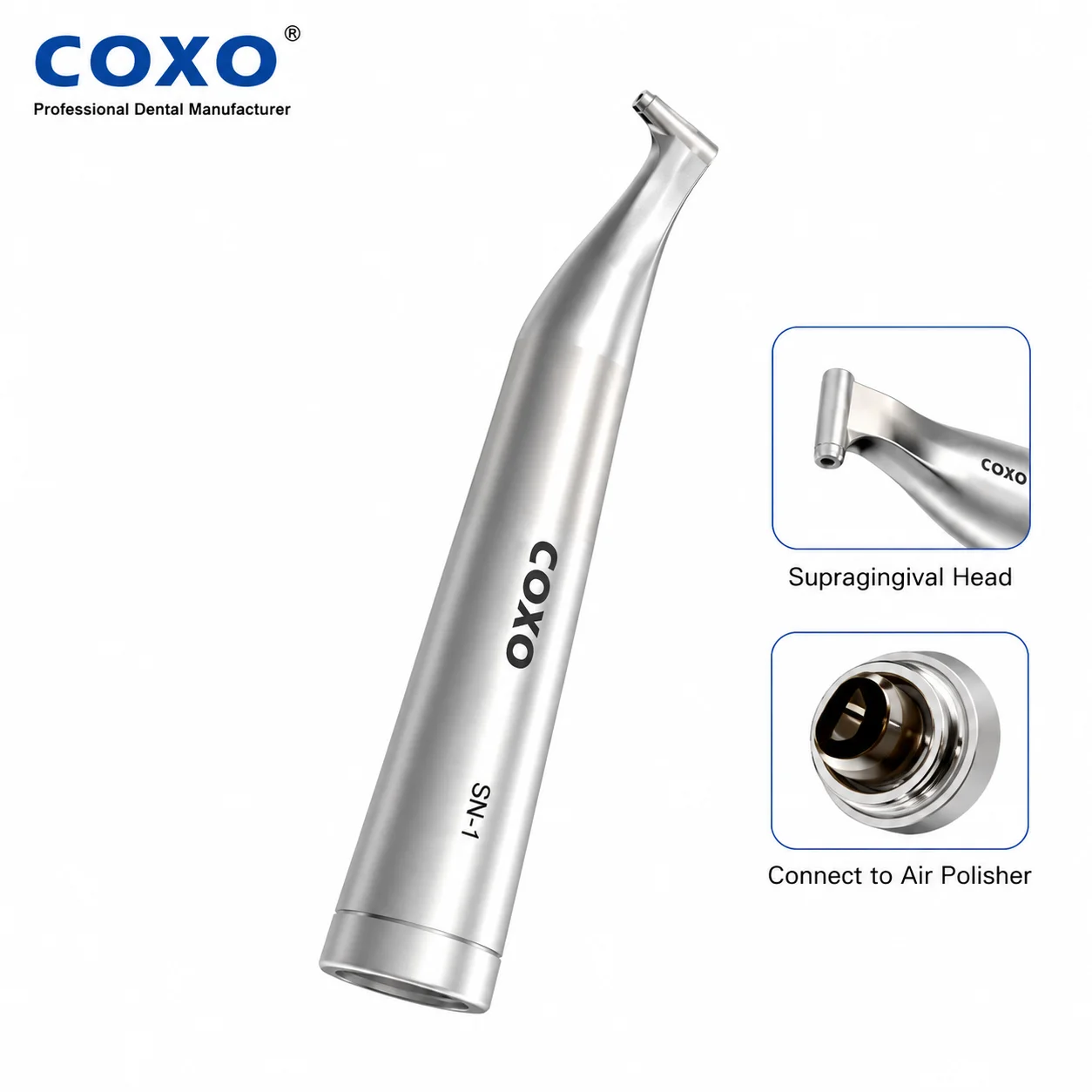 Фото Пневматический полировочный аппарат COXO CP-1 (наружная и внутренняя полировка), ручка для пескоструйной обработки, стоматологический инструмент для чистки полости рта №5
