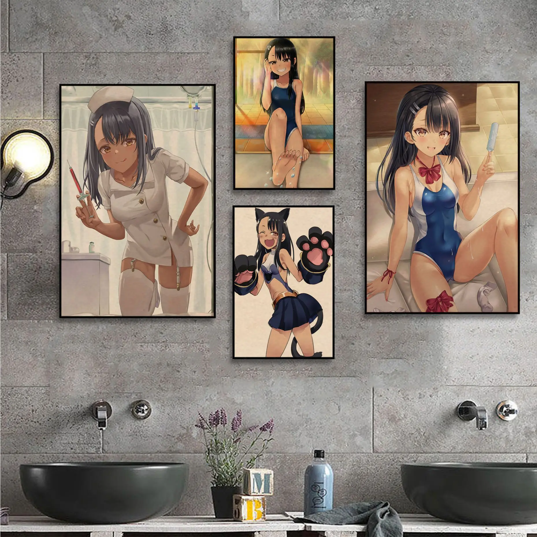 

Anime nagatoro san Vintage Posters For Living Room Bar Decoration Nordic home decor