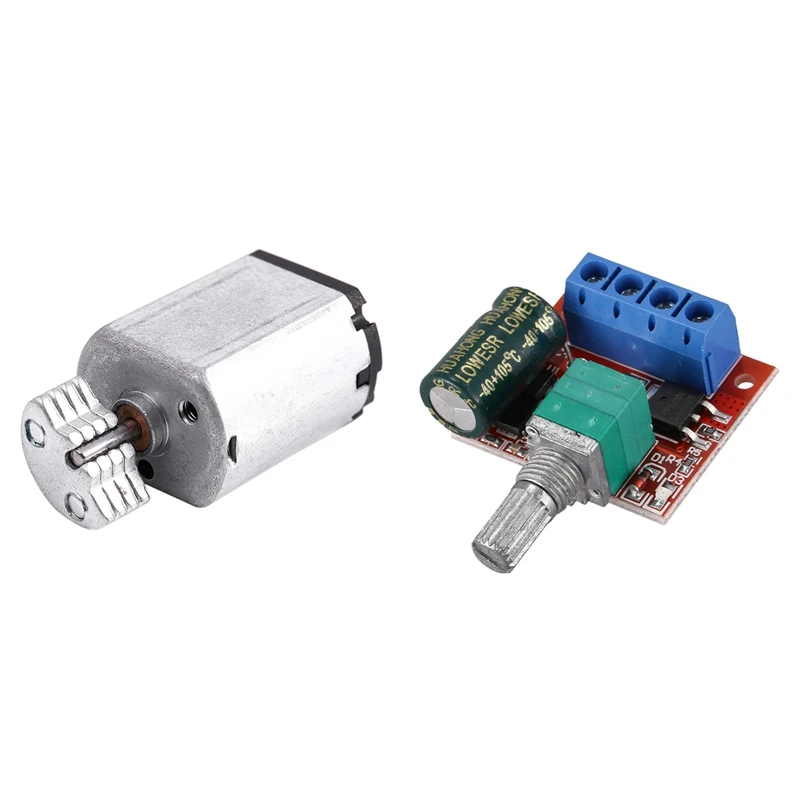 

DC1.5V-9V 0.08A 3200RPM Output Speed Mini Vibrating Motor With DC5-35V 5A PWM DC Motor Speed Controller