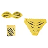 Anime Urusei Yatsura Lum Invader Cosplay Costume Wig Tiger-striped Bikini Swimsuit Yellow Swimwear Legging Women Ataru Moroboshi 3